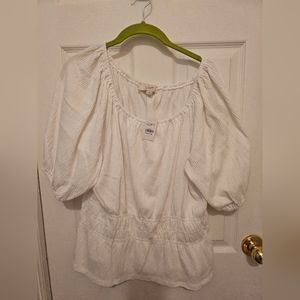 LOFT White Top Size L